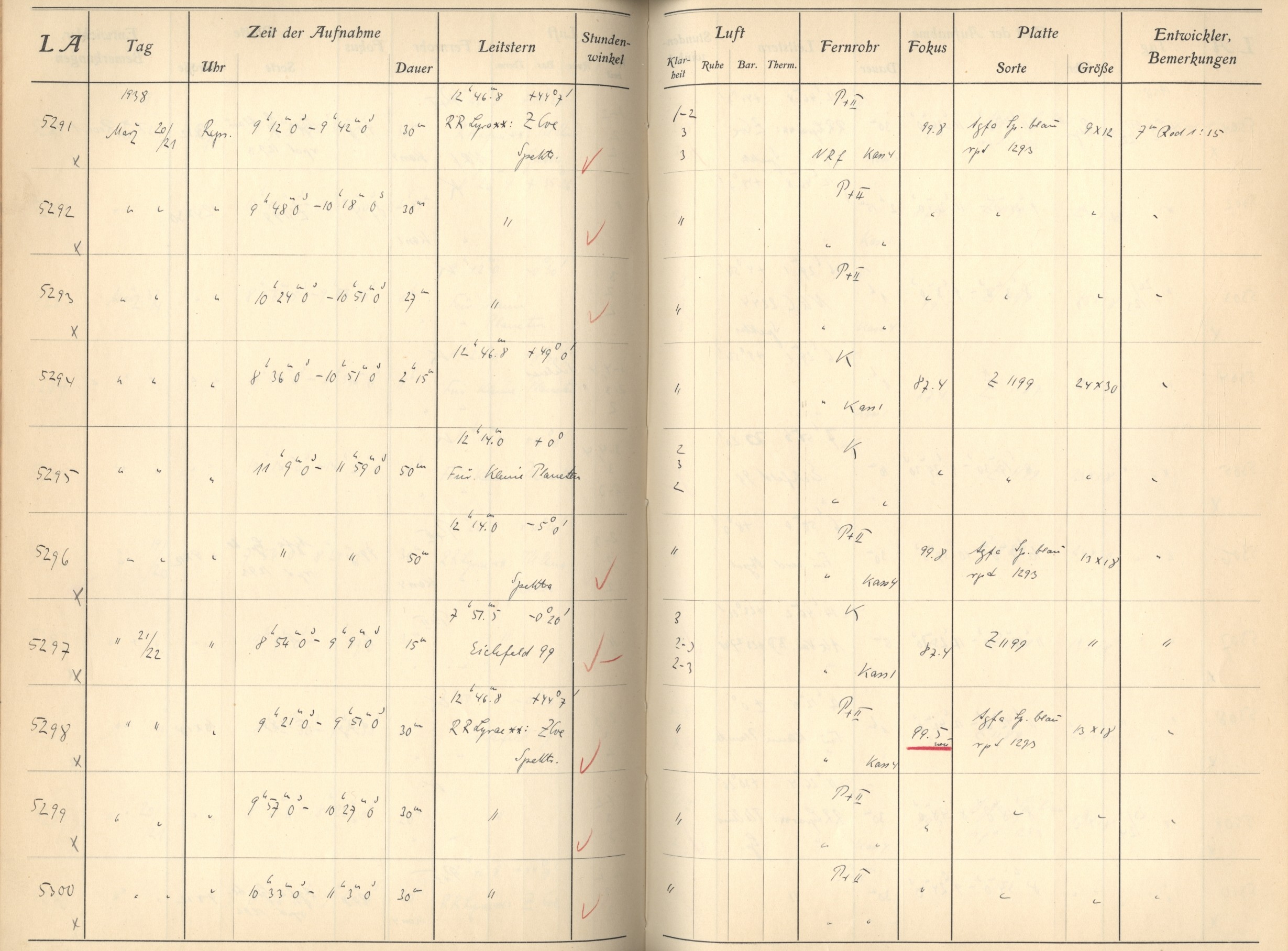 Plattenverzeichnis: ganze Seite05295