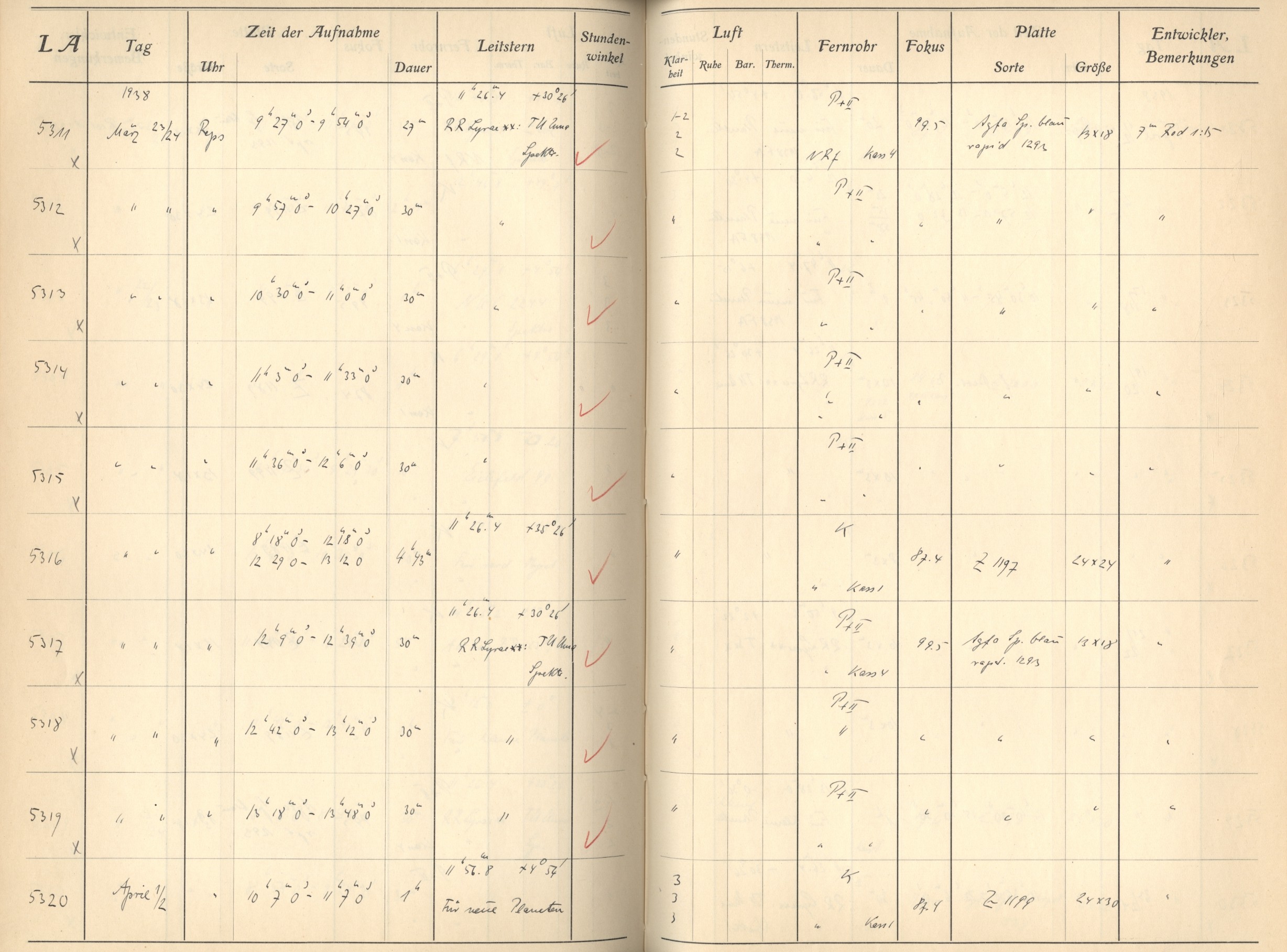 Plattenverzeichnis: ganze Seite05314