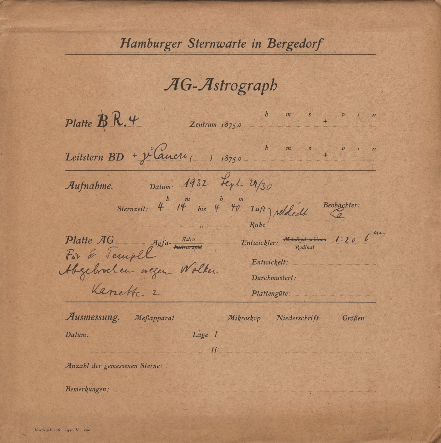 Plattenhuelle RK00004