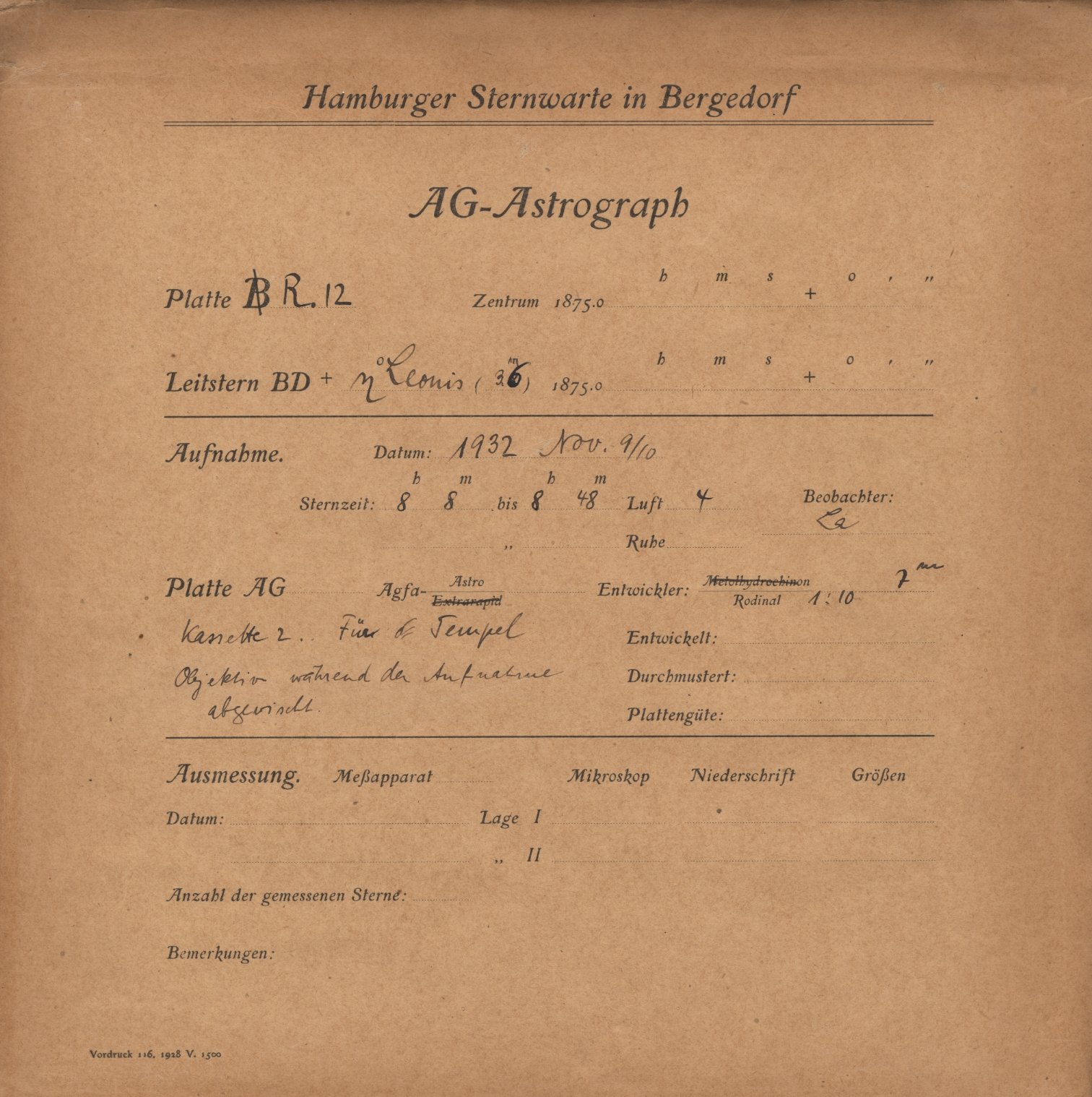 Plattenhuelle RK00012