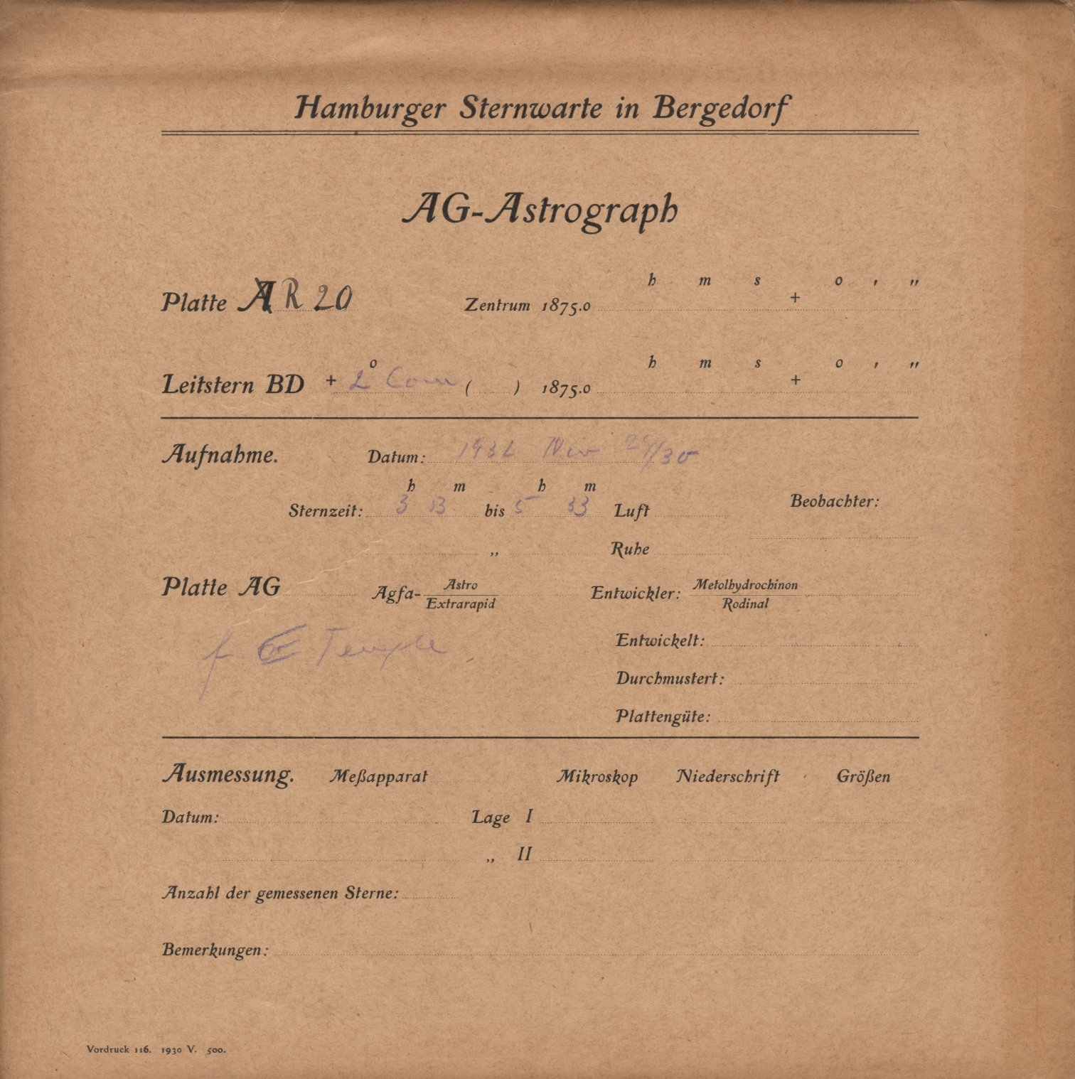 Plattenhuelle RK00020