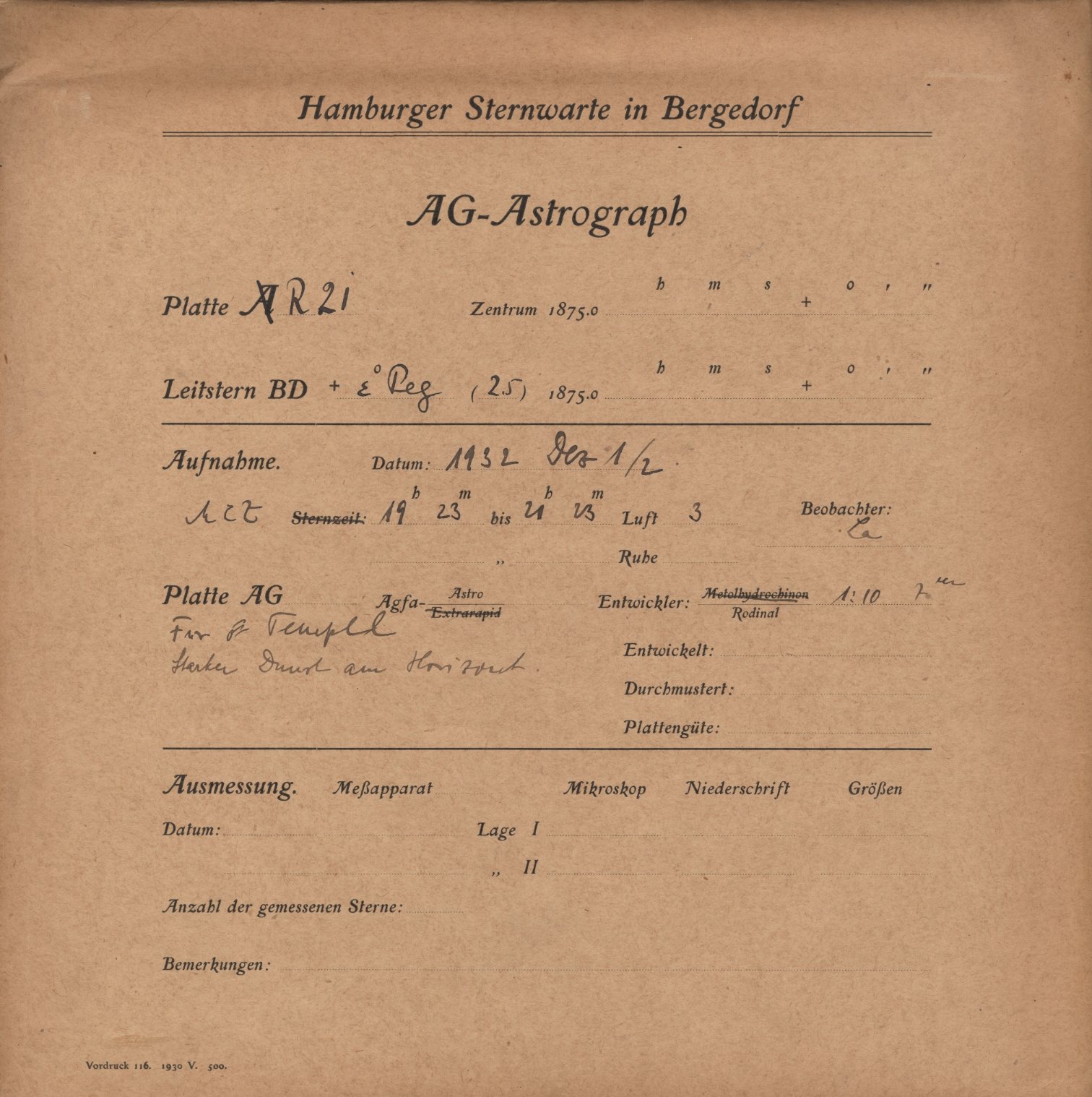 Plattenhuelle RK00021