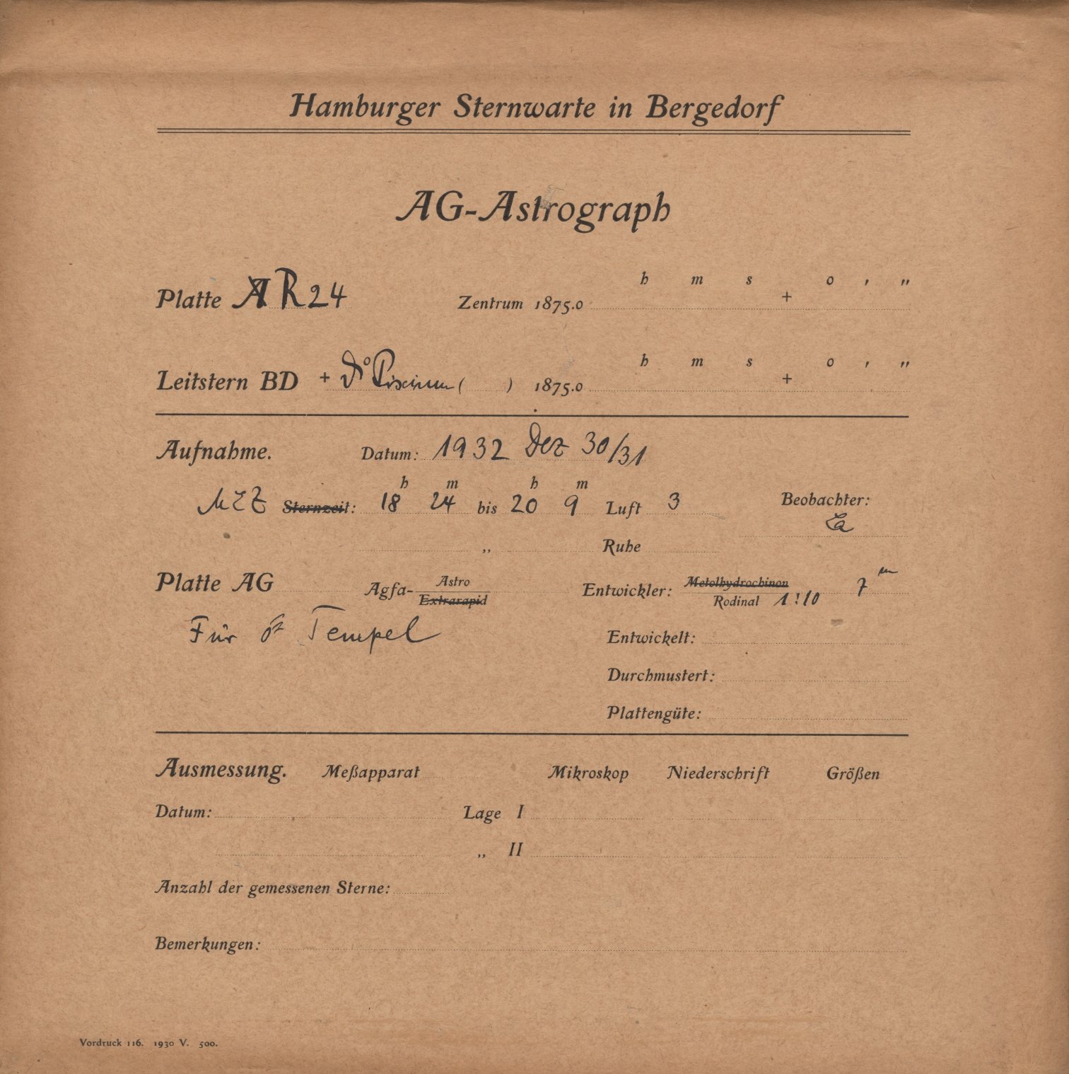 Plattenhuelle RK00024