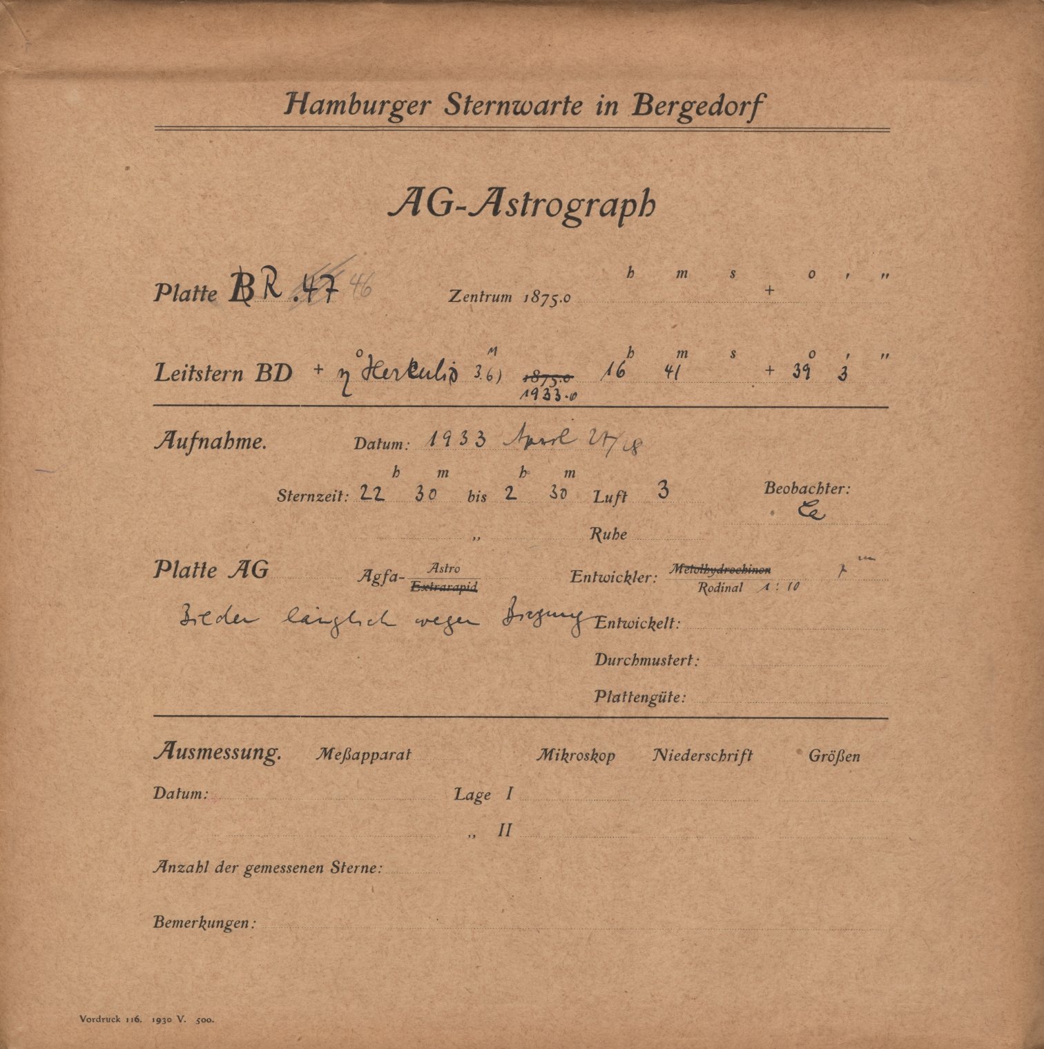 Plattenhuelle RK00046