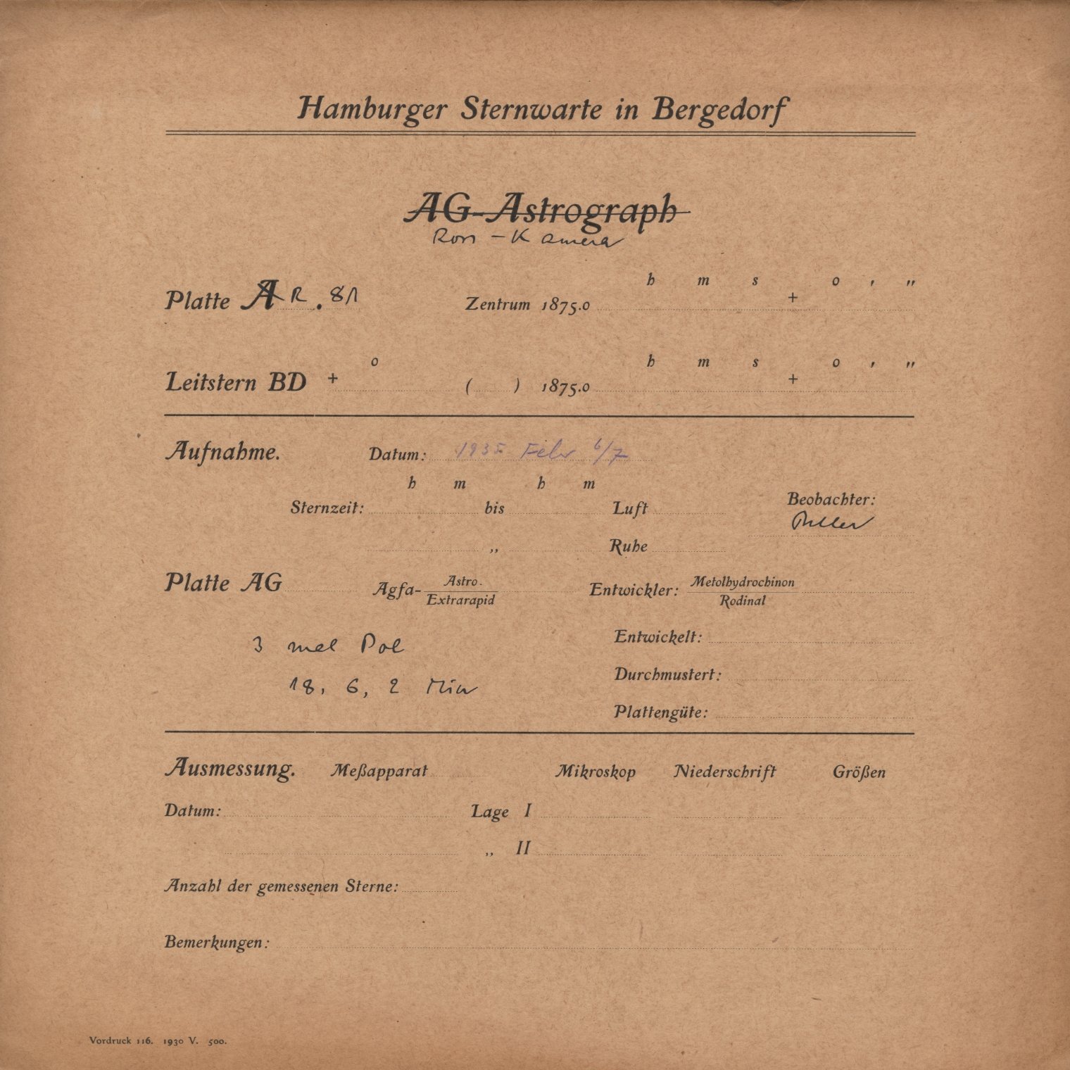 Plattenhuelle RK00081