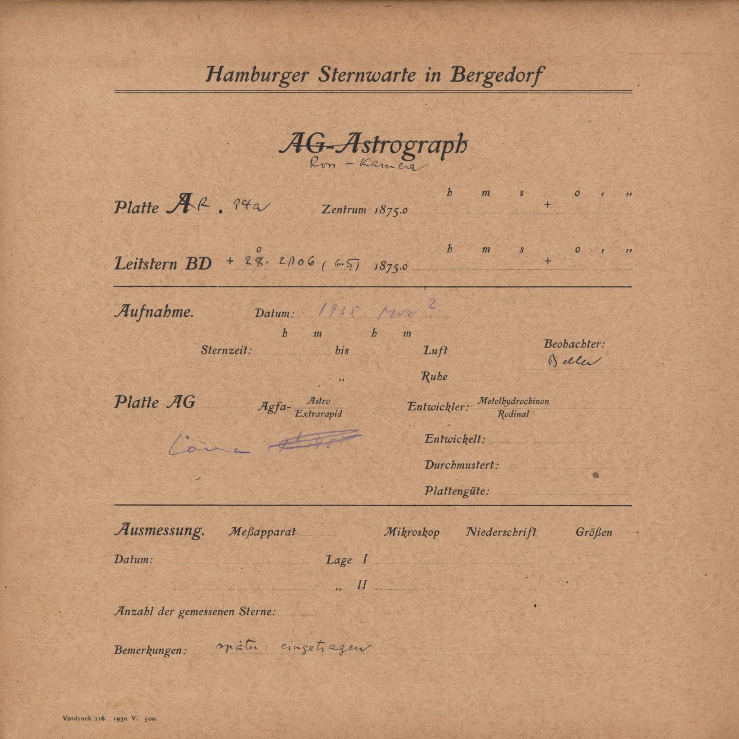 Plattenhuelle RK00094a