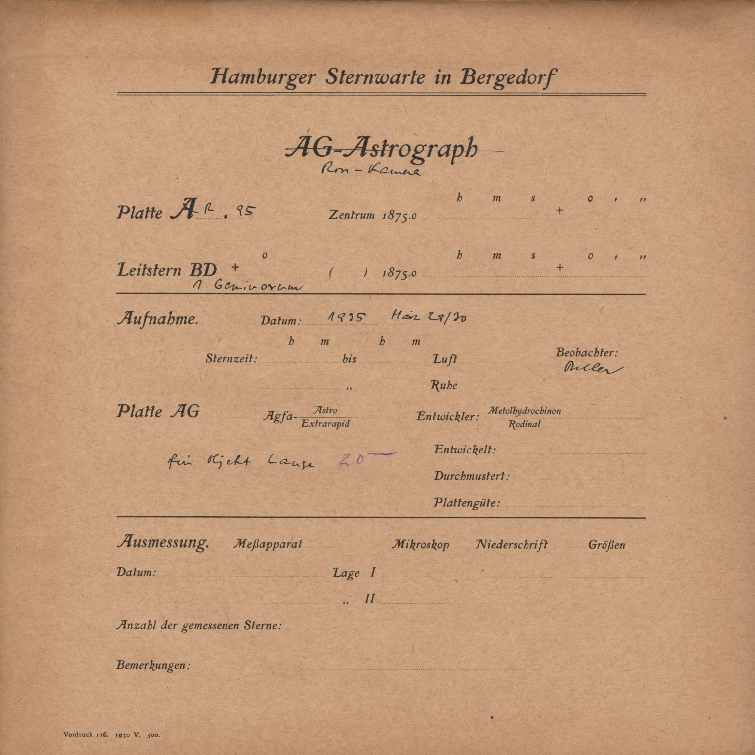 Plattenhuelle RK00095