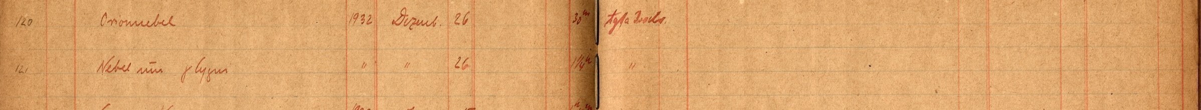 Plattenverzeichnis Eintrag00121