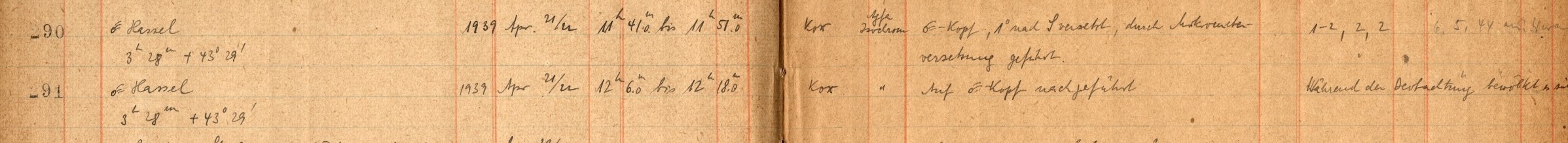 Plattenverzeichnis Eintrag00291