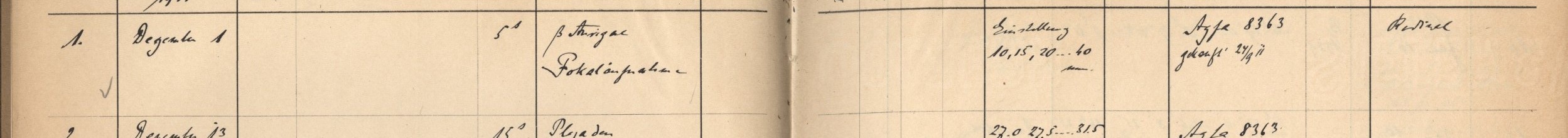 Plattenverzeichnis Eintrag00001