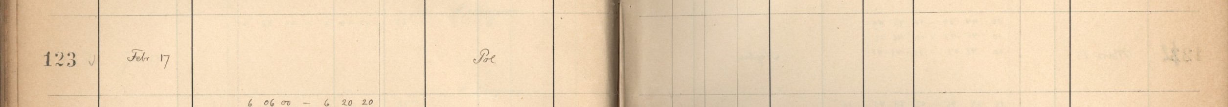 Plattenverzeichnis Eintrag00123