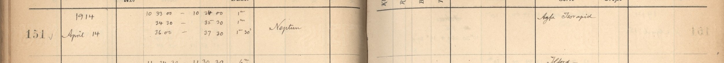 Plattenverzeichnis Eintrag00151