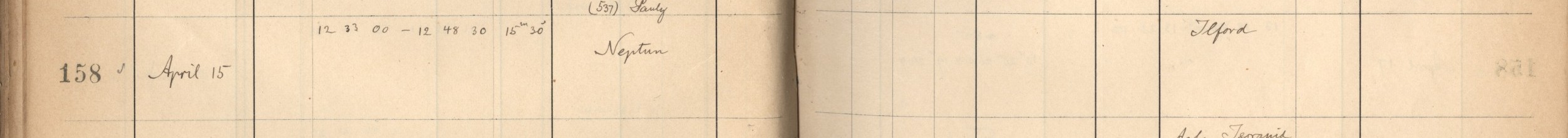 Plattenverzeichnis Eintrag00158