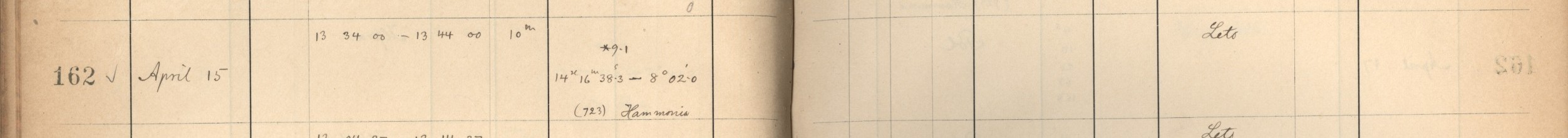 Plattenverzeichnis Eintrag00162
