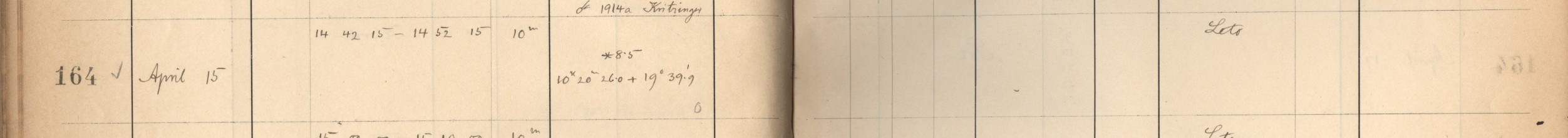 Plattenverzeichnis Eintrag00164