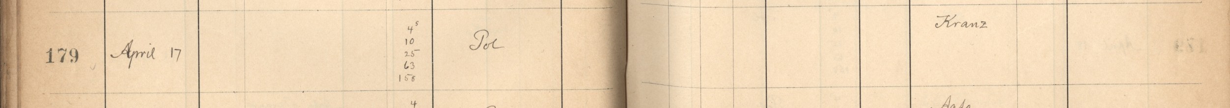 Plattenverzeichnis Eintrag00179