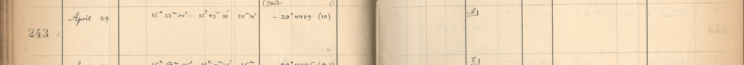 Plattenverzeichnis Eintrag00243