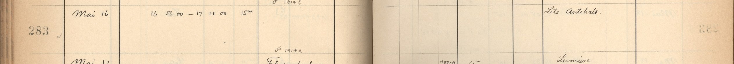 Plattenverzeichnis Eintrag00283