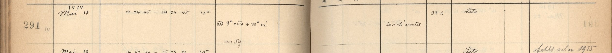 Plattenverzeichnis Eintrag00291