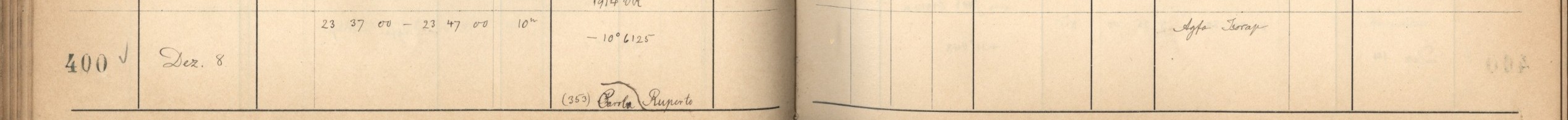 Plattenverzeichnis Eintrag00400
