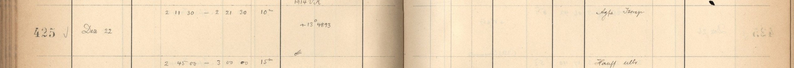 Plattenverzeichnis Eintrag00425