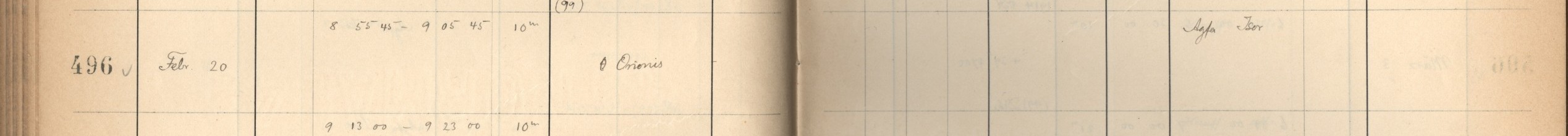 Plattenverzeichnis Eintrag00496