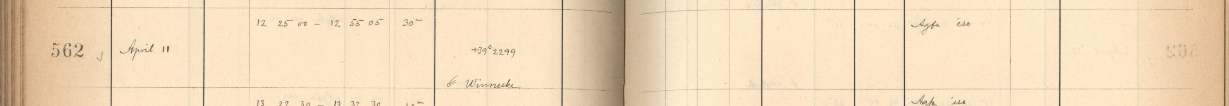 Plattenverzeichnis Eintrag00562