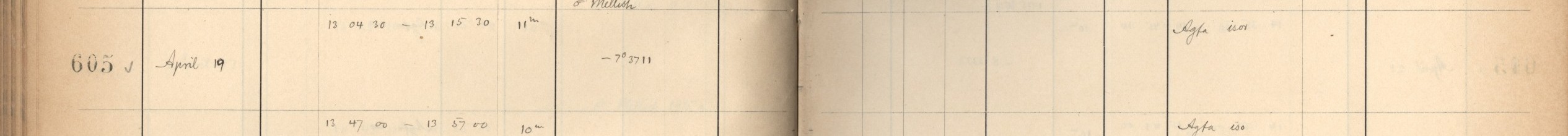 Plattenverzeichnis Eintrag00605