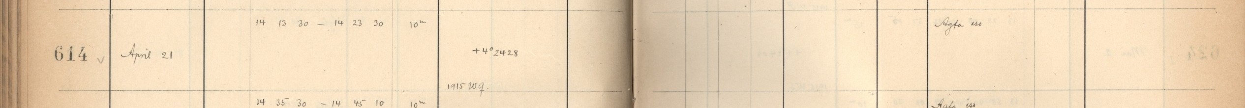 Plattenverzeichnis Eintrag00614
