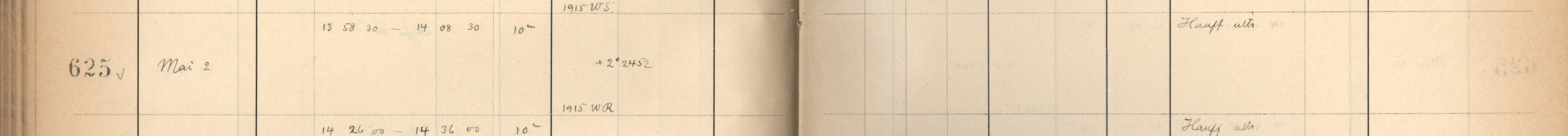 Plattenverzeichnis Eintrag00625