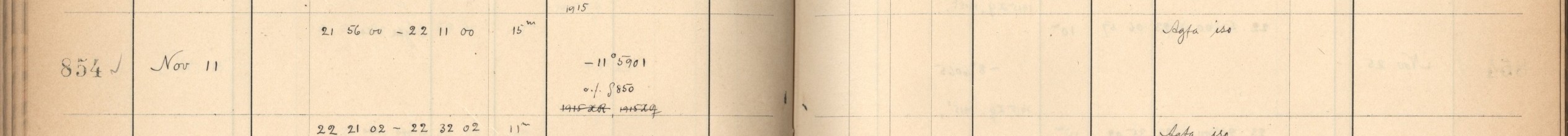 Plattenverzeichnis Eintrag00854