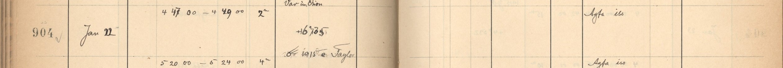 Plattenverzeichnis Eintrag00904a