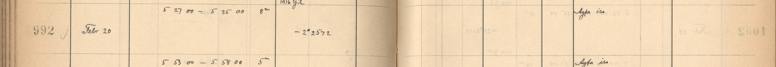 Plattenverzeichnis Eintrag00992