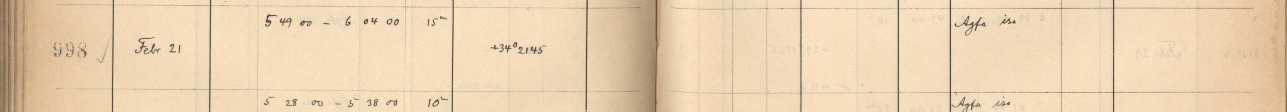 Plattenverzeichnis Eintrag00998