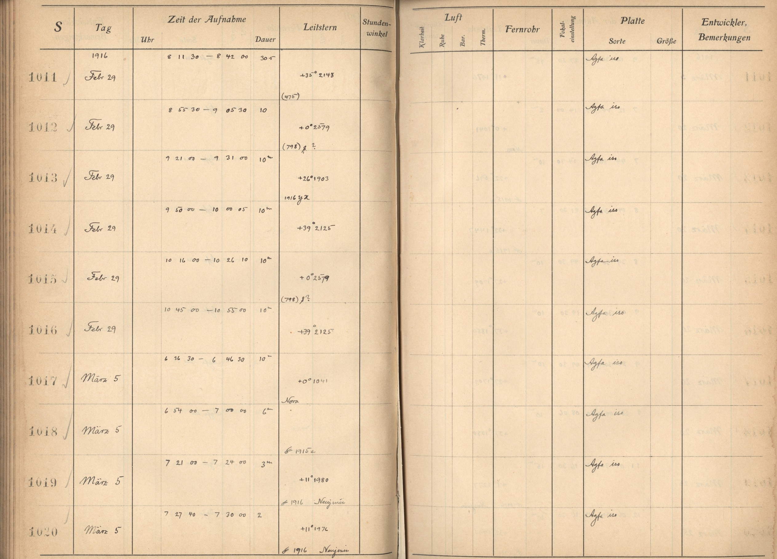 Plattenverzeichnis: ganze Seite01019