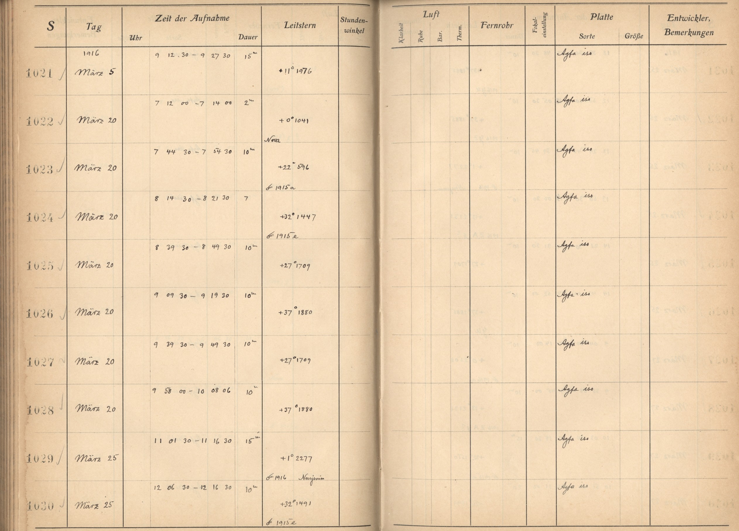 Plattenverzeichnis: ganze Seite01023