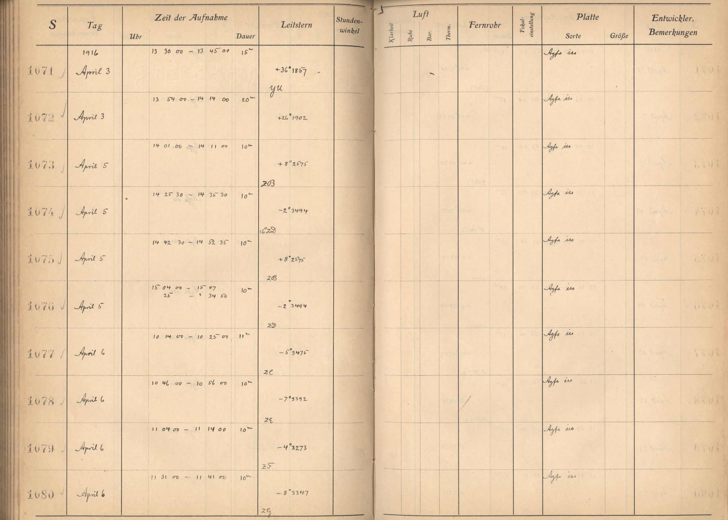 Plattenverzeichnis: ganze Seite01071