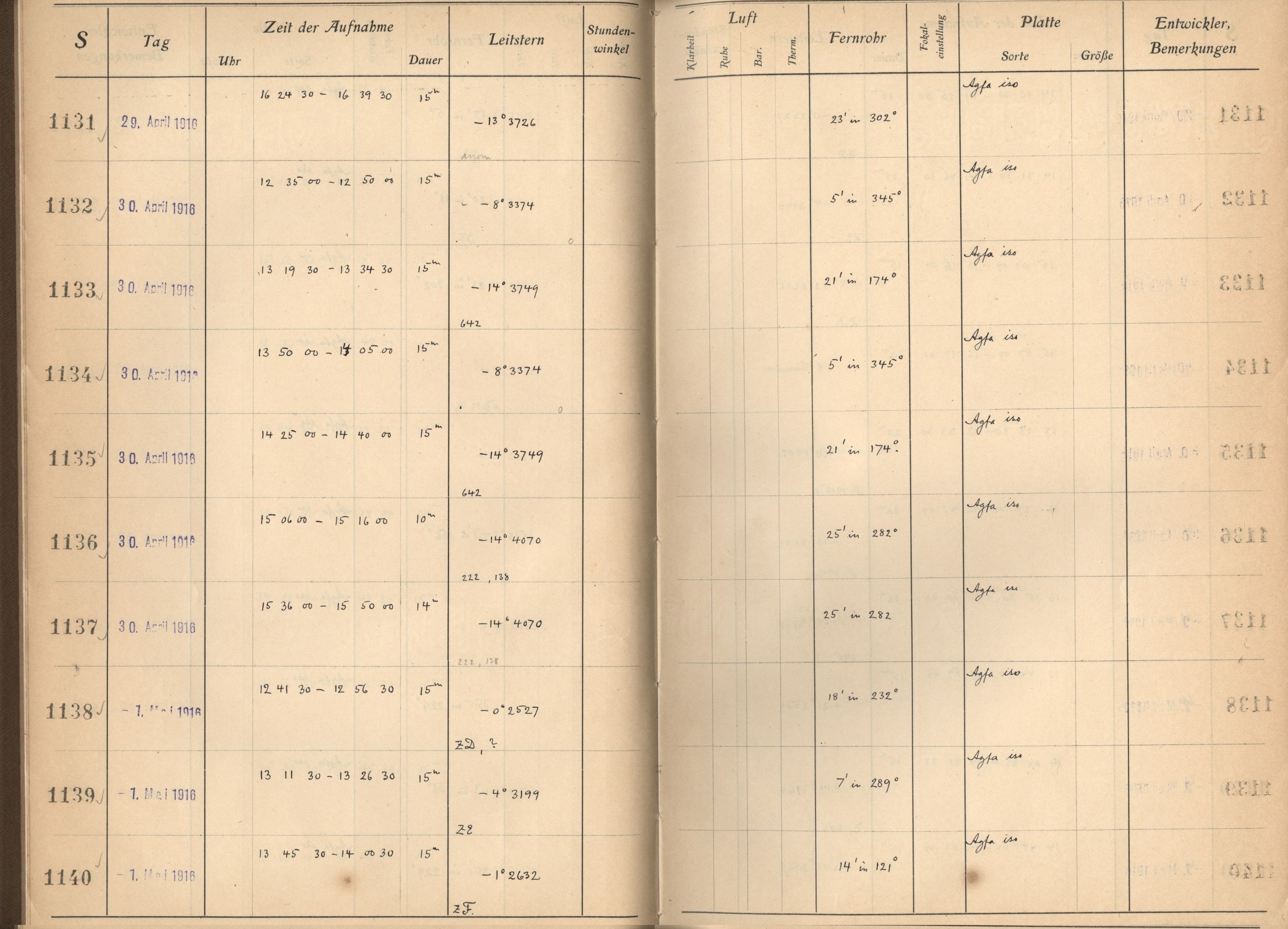 Plattenverzeichnis: ganze Seite01138