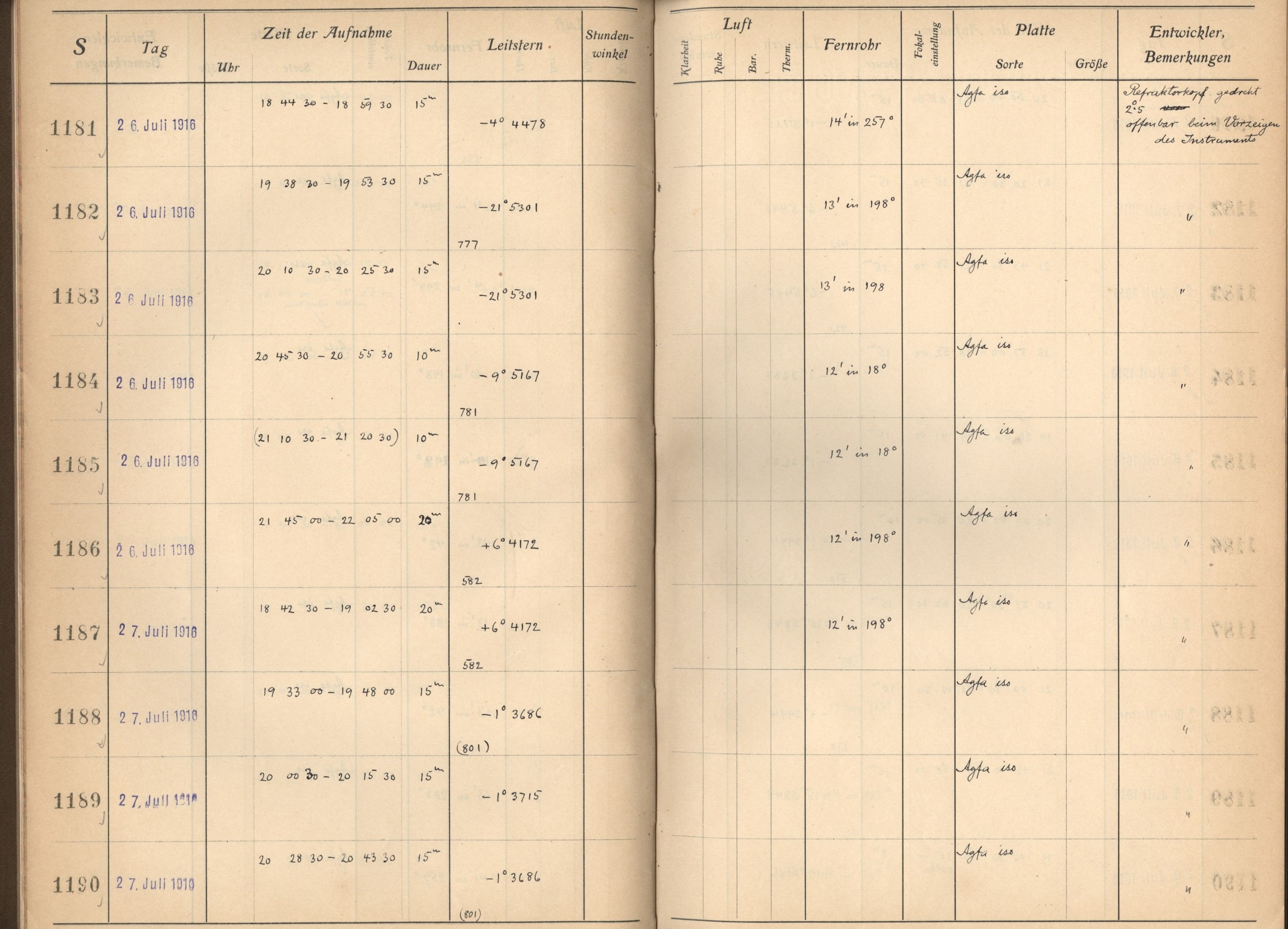 Plattenverzeichnis: ganze Seite01186