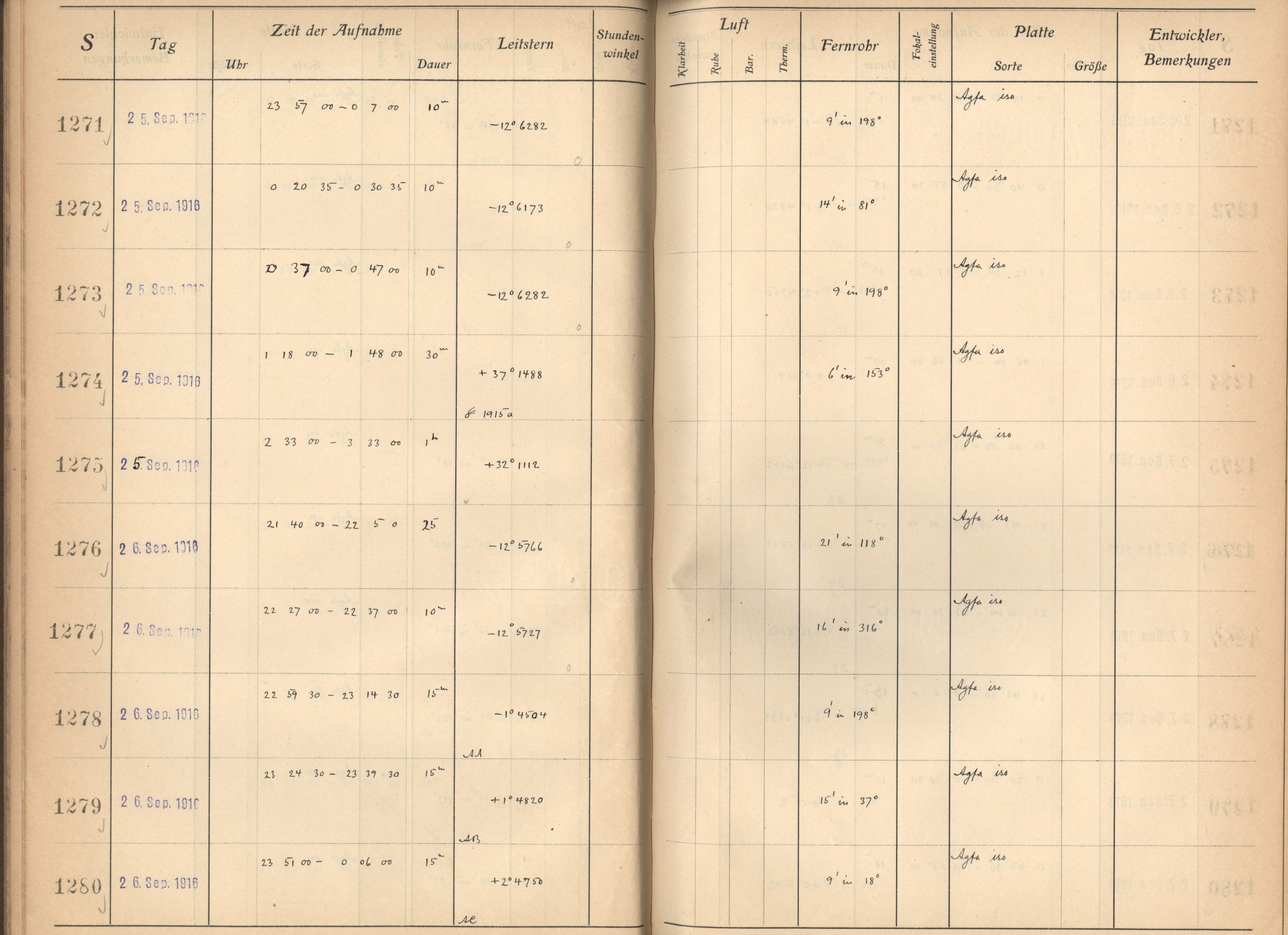 Plattenverzeichnis: ganze Seite01274