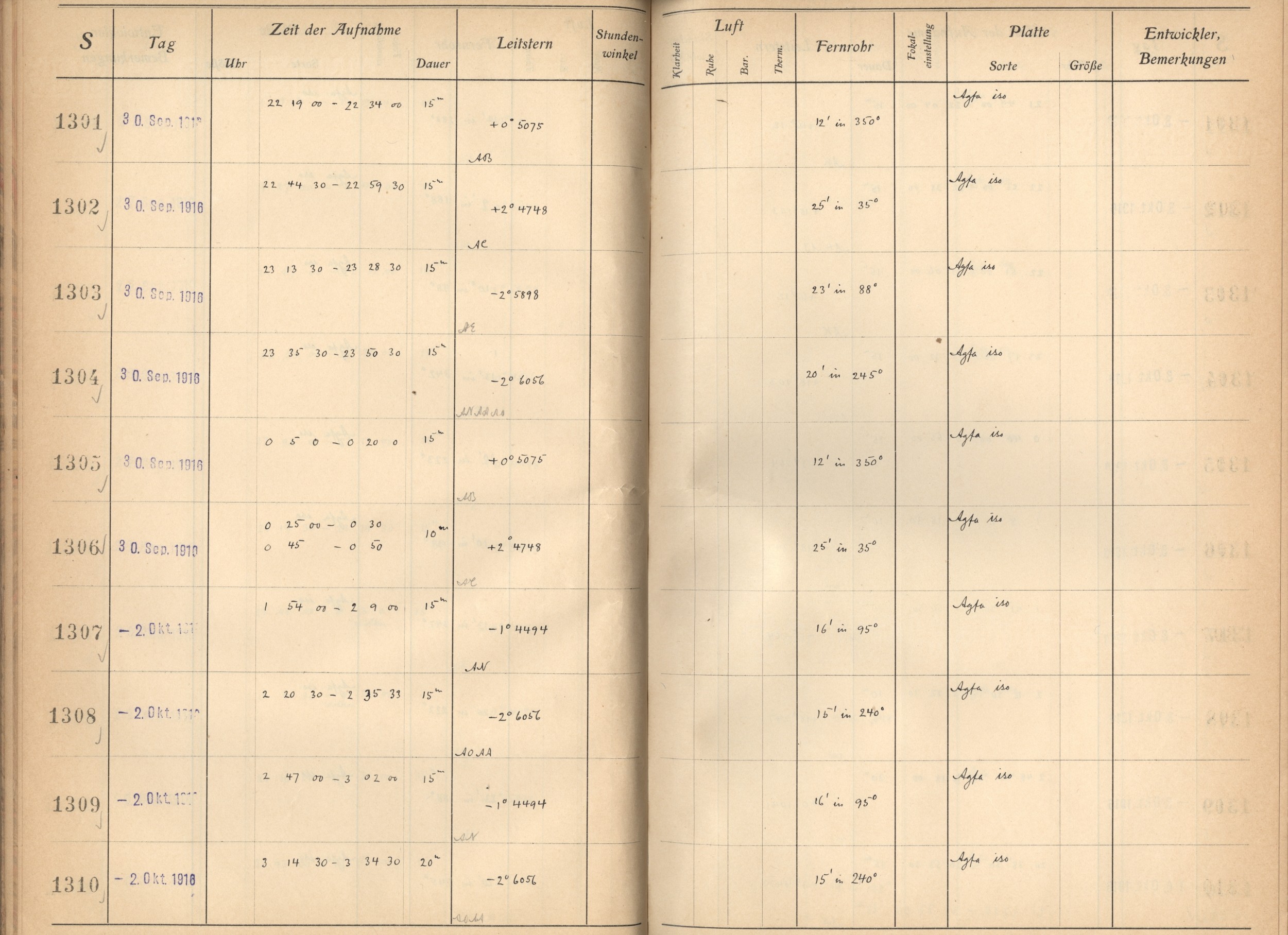 Plattenverzeichnis: ganze Seite01302