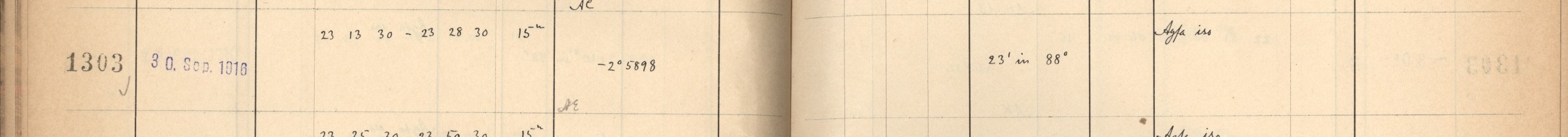Plattenverzeichnis Eintrag01303
