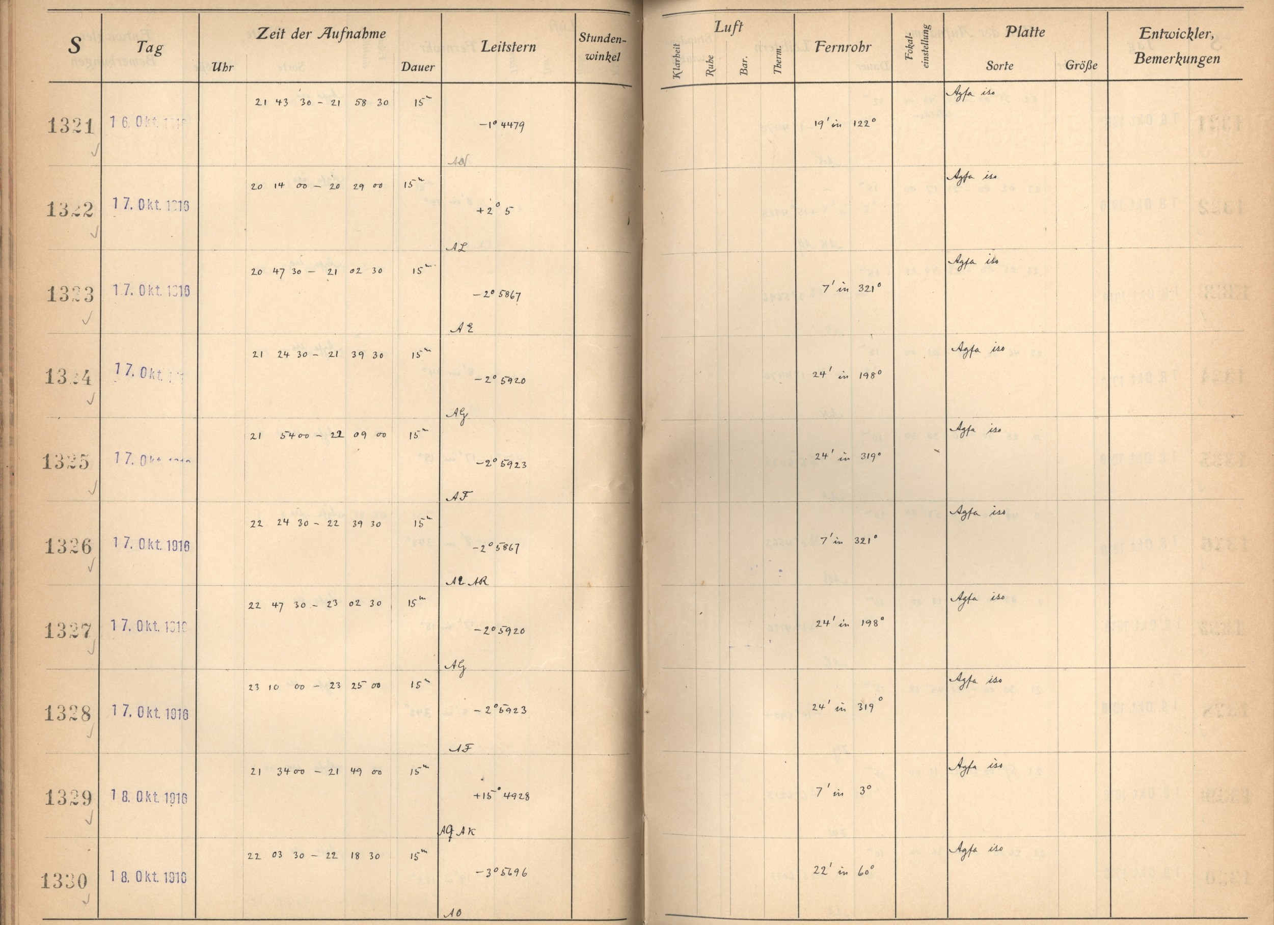 Plattenverzeichnis: ganze Seite01329