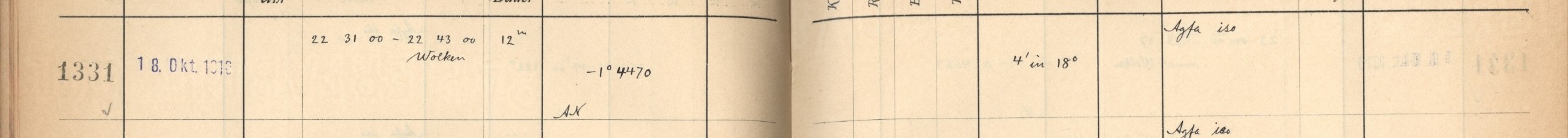 Plattenverzeichnis Eintrag01331
