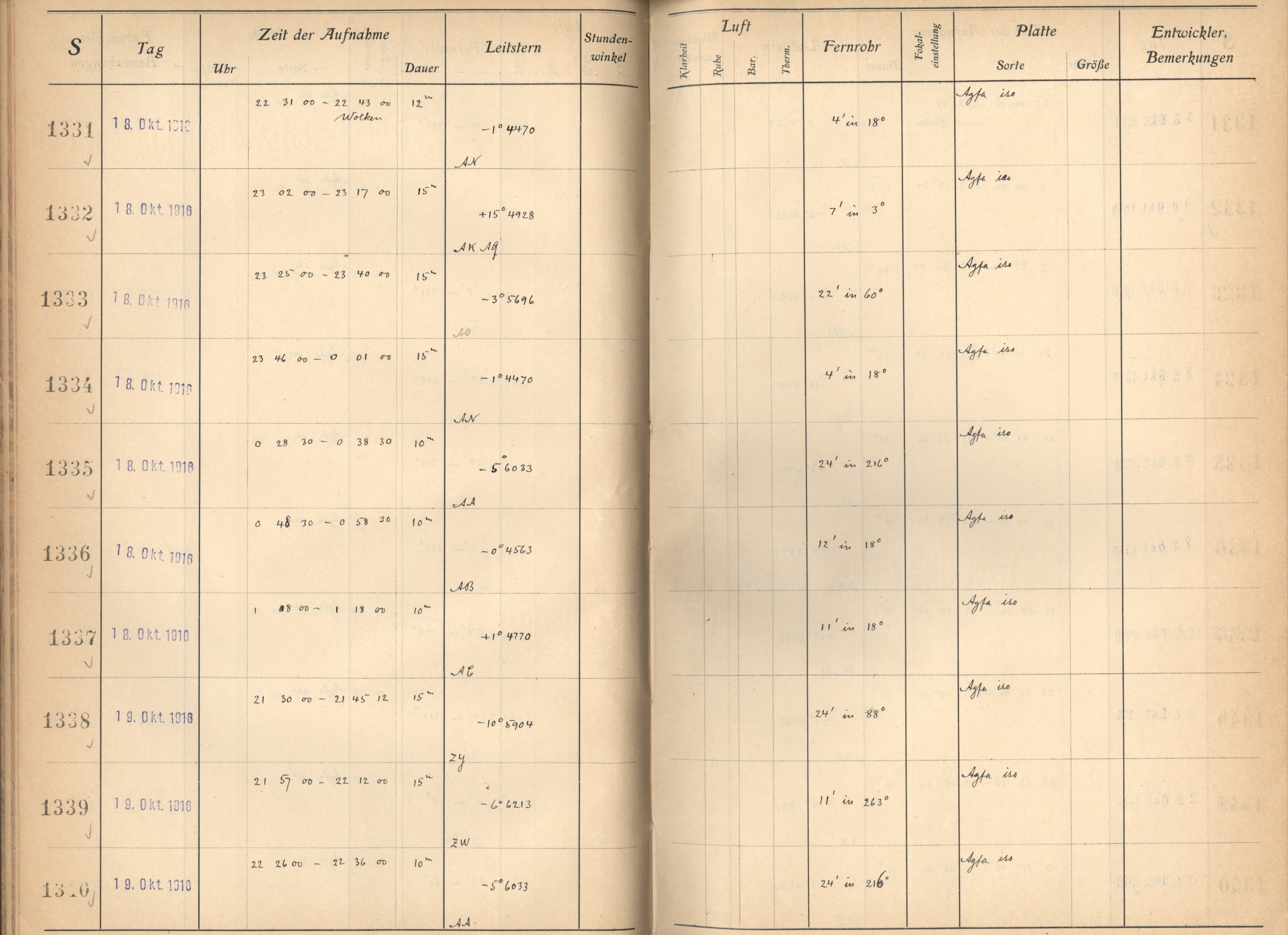 Plattenverzeichnis: ganze Seite01335