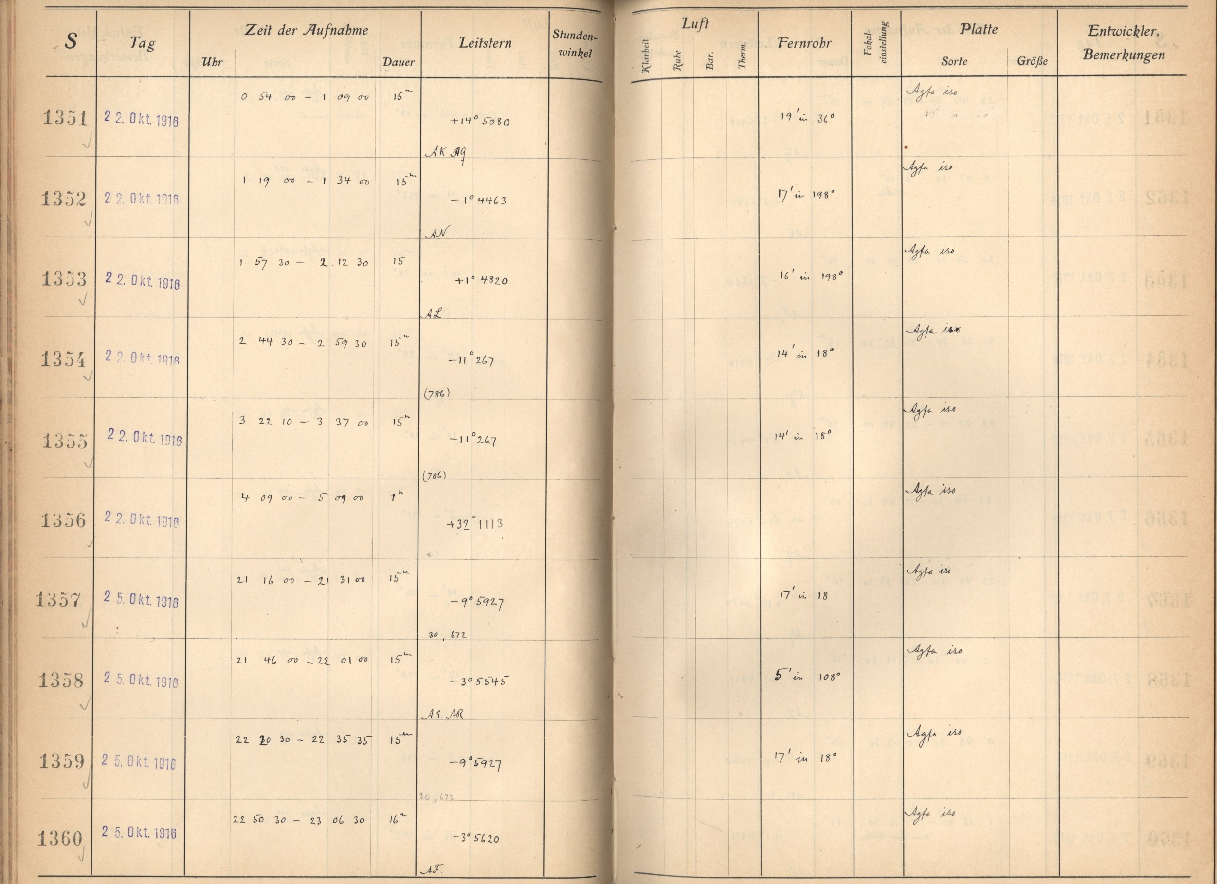 Plattenverzeichnis: ganze Seite01353