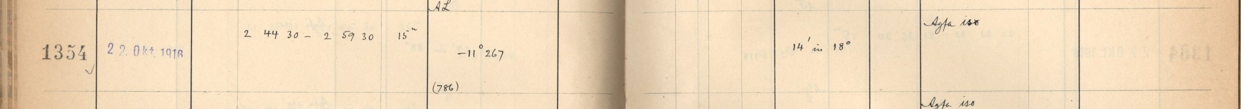 Plattenverzeichnis Eintrag01354