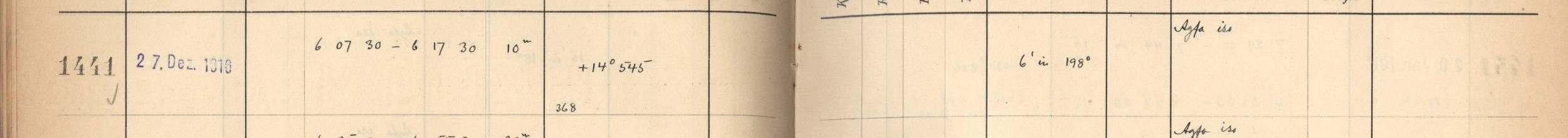 Plattenverzeichnis Eintrag01441