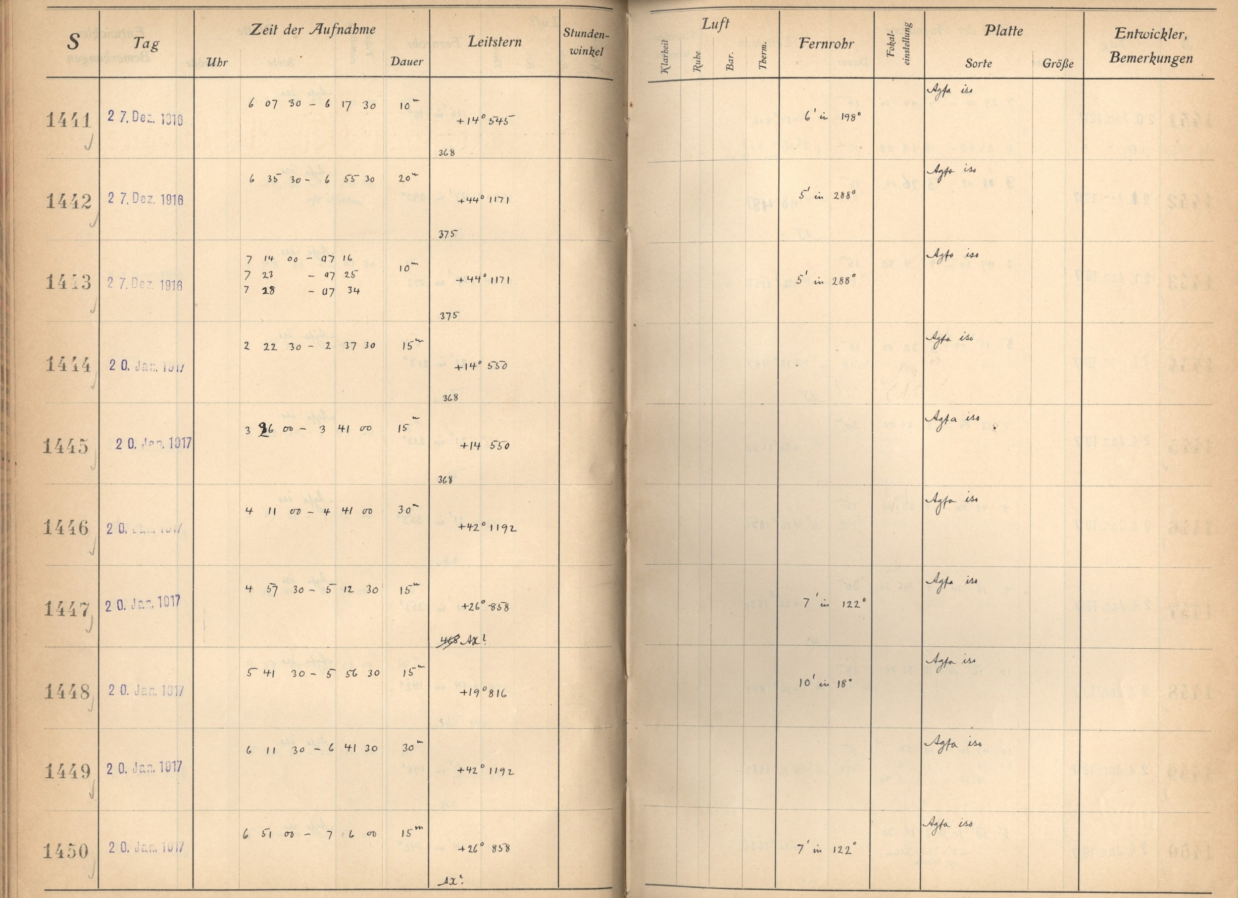 Plattenverzeichnis: ganze Seite01444