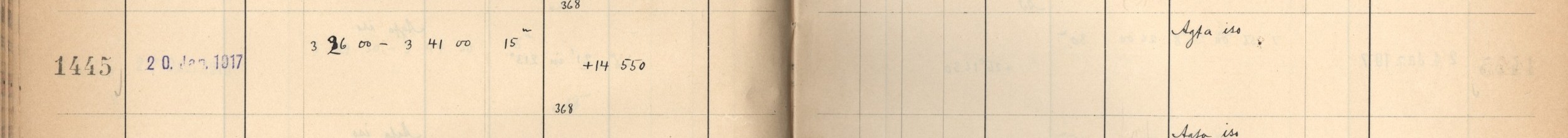 Plattenverzeichnis Eintrag01445
